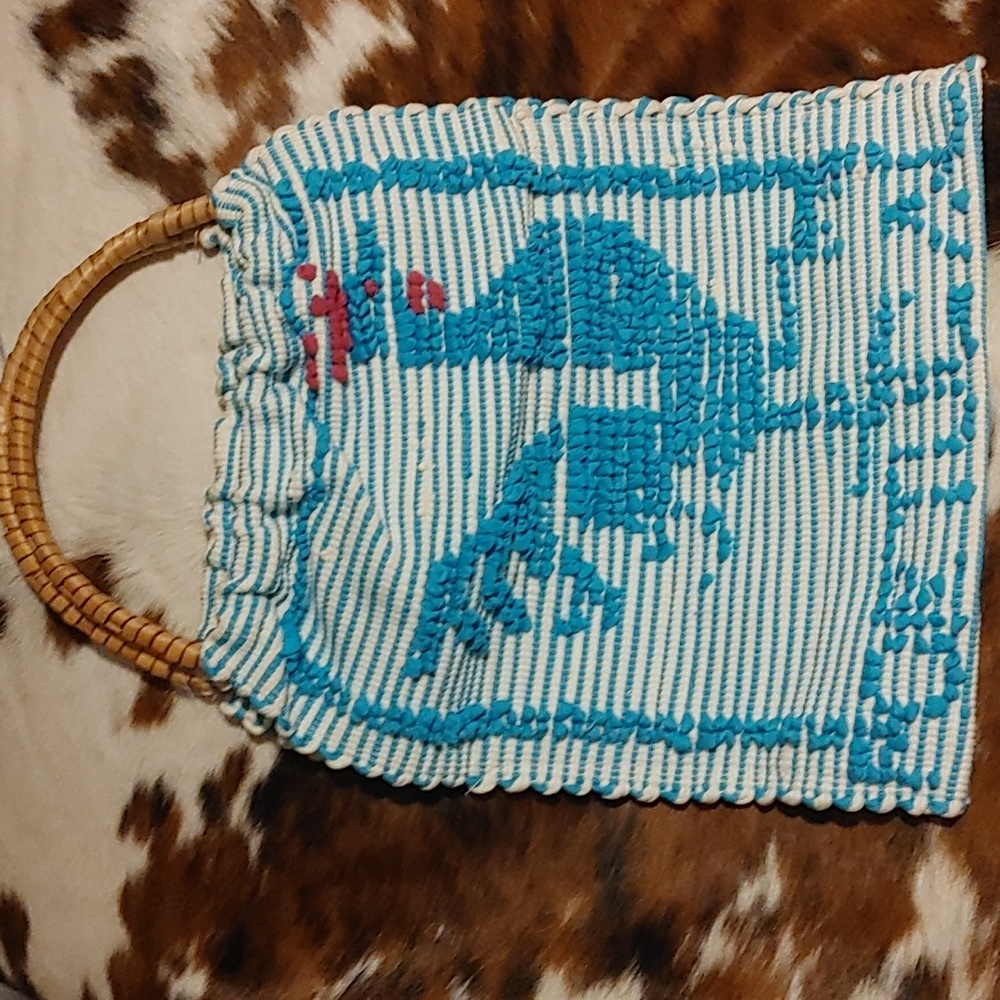 Portugal Woven Rooster Bag